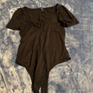 Rue21 Black Bodysuit Top